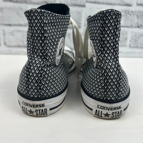 Converse Chuck Taylor All Star Vapor Black White Hi Top Sneaker 555853F Sz 6 - Picture 9 of 11